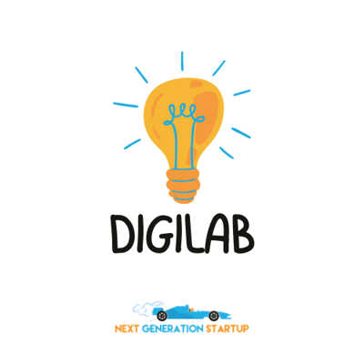 Yellow Black Playful Lamp Bulb Idea Company Logo.png
