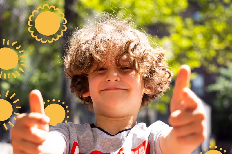 Togetherhood student giving thumbs up