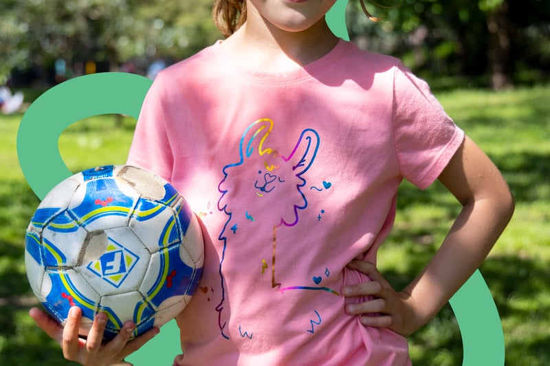 Togetherhood teal squiggle pattern