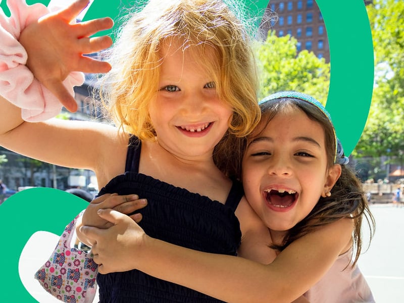 2 young girls smiling